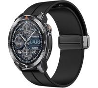 Blueshaweu Cinturino sportivo compatibile per Mibro GS Explorer/GS Pro 2/GS Active 2,22mm cinturino regolabile con magnetica in silicone compatibile per Mibro GS Smart Watch (Nero)