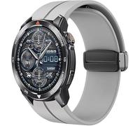 Blueshaweu Cinturino sportivo compatibile per Mibro GS Explorer/GS Pro 2/GS Active 2,22mm cinturino regolabile con magnetica in silicone compatibile per Mibro GS Smart Watch (Grigio)