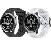 Blueshaweu Cinturino Sportivo Silicone Compatibile con Mibro GS Explorer S/Pro 2/Active 2 SmartWatch,22mm, Più recente Cinturino in Silicone Desginato Fibbia in Metallo per Mibro GS (Nero+Bianco)