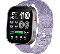 Blueshaweu Classico,Regolabile e Ultra Comfortevole Nylon Cinturino di ricambio Compatibile per Amazfit,22mm cinturino in nylon Compatibile per Amazfit Bip Max 50mm 2,07" Smartwatch (viola)