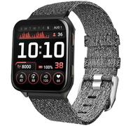 Blueshaweu Classico,Regolabile e Ultra Comfortevole Nylon Cinturino di ricambio Compatibile per Garmin Smartwatch Venu X1, cinturino in nylon Compatibile per Venu X1 (Grigio)