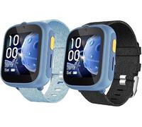 Blueshaweu Classico,Regolabile e Ultra Comfortevole Nylon Cinturino di ricambio Compatibile per MT48,18mm 20mm cinturino in nylon Compatibile per TCL MOVETIME MT48 / MT46 / MT42 (Blu+Nero, 20mm)