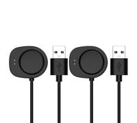 Blueshaweu Compatibile con Amazfit helio strap Caricabatterie, Cavo Dock di Ricarica USB Compatibile con Amazfit helio strap Robusto Smart Watch (Nero+Nero)