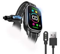 Blueshaweu Compatibile con caricabatterie NHUJK per collare di corteccia, cavo di ricarica USB magnetico di ricambio compatibile con NHUJK AT05 Bark Collar (nero)