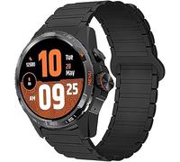 Blueshaweu Compatibile con i cinturini TicWatch Atlas, 20mm, 22mm, 24mm Magnetic Silicone Sport Strong Magnet Strap Cinturino Compatibile con Ticwatch Atlas (nero, 20mm)