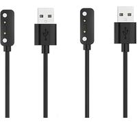Blueshaweu Compatibile con TCL MOVETIME MT48 Caricabatterie, Cavo Dock di Ricarica USB Compatibile con TCL MOVETIME MT48 Smart Watch (Nero+Nero)
