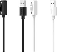 Blueshaweu Compatibile con TCL MOVETIME MT48 Caricabatterie, Cavo Dock di Ricarica USB Compatibile con TCL MOVETIME MT48 Smart Watch (Nero+Bianco)