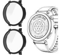 Blueshaweu Cover Compatibile per Huawei GT6 46mm/41mm Smartwatch, Vetro Temperato Case Duro PC Protettivo Antiurto Custodia Compatibile con Huawei GT6 46mm/41mm (Nero+Nero, HW GT6 46mm)