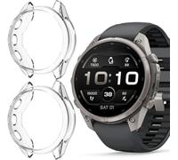 Blueshaweu Cover protettiva Compatibile per Garmin Fenix 9 Serie,TPU Custodia Sottile Silicone Copertura Antiurto All-Around Protezione Bumper Shell Per 43mm/47mm/51mm (Trasparente+Trasparente, 47mm)