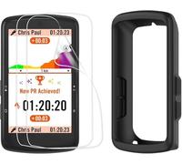 Blueshaweu Custodia compatibile con Bryton Rider S810, [confezione da 2+1] pellicola trasparente in TPU + custodia in silicone compatibile con Bryton Rider S810 (custodia nera + 2 pellicole)