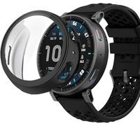 Blueshaweu Custodia compatibile per smartwatch Amazfit Active Max 1,5", flessibile TPU protezione completa con pellicola protettiva antigraffio Custodia per Active Max 1,5" (Nero)