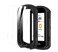 Blueshaweu Custodia in Silicone + Pellicola Schermo compatibile per Garmin Edge 850/550|Set Completo Protettivo Antiurto Include 2 Protezioni Schermo| Ciclisti (CASE+2 Glass, 850)