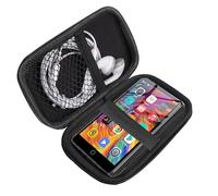 Blueshaweu Custodia per lettore MP3 compatibile con ZAQE MP3 Player 4" M505 Pro - Custodia con spazio per auricolari, cavo USB e scheda di memoria - Compatibile con lettore MP3 ZAQE M505 Pro (nero)