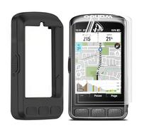 Blueshaweu Custodia protettiva e 2 pellicole in TPU compatibili con Wahoo ELEMNT ACE, custodia in silicone morbido, custodia antiurto per Wahoo ELEMNT ACE (nero)