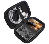 Blueshaweu Custodia rigida di trasporto per R36S R40S Pro RG35XXSP RG353V RG35XX, borsa di archiviazione da viaggio per console di gioco portatile, resistente all'acqua, a prova di urto (Nero)