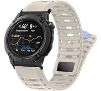 Blueshaweu il cinturinio compatibile con COROS NOMAD SmartWatch,24mm Magnetic Nuovo silicone sportivo antisudore,traspirante Magnetico Cinturino Compatibile con COROS NOMAD SmartWatch (Bianco)