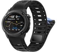 Blueshaweu il cinturinio compatibile con COROS NOMAD SmartWatch,24mm Magnetic Nuovo silicone sportivo antisudore,traspirante Magnetico Cinturino Compatibile con COROS NOMAD SmartWatch (Nero)