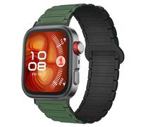 Blueshaweu il cinturinio compatibile con HUAWEI Watch Fit 3 Smart Watch, 22mm Magnetic Silicone Sport Forte Cinturino Magnetico Compatibile con Smartwatch Huawei Watch Fit 4/4 Pro (Verde)