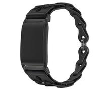 Blueshaweu il Cinturino compatibile per WHOOP 4.0+Custodia protezione -Regolabile Sportivo Sostitutivi in Silicone Elastico Traforato Cinturino compatibile per WHOOP 5.0 PEAK (Nero)