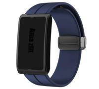 Blueshaweu Magnetico Sportivo cinturino compatibile con Amazfit Helio Strap, Magnetico cinturino in silicone sportivo a Smontaggio rapido 22mm compatibile con Amazfit Helio Strap (Blu)