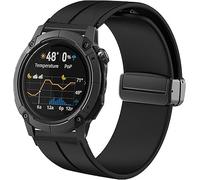 Blueshaweu Magnetico Sportivo cinturino compatibile con COROS NOMAD Smartwatch, Magnetico cinturino in silicone sportivo a Smontaggio rapido 24mm compatibile con COROS NOMAD (Nero)