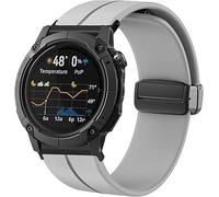 Blueshaweu Magnetico Sportivo cinturino compatibile con COROS NOMAD Smartwatch, Magnetico cinturino in silicone sportivo a Smontaggio rapido 24mm compatibile con COROS NOMAD (Grigio)
