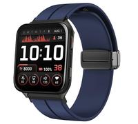 Blueshaweu Magnetico Sportivo cinturino compatibile con Garmin Venu X1 Smartwatch, Magnetico cinturino in silicone sportivo a Smontaggio rapido 24mm compatibile con Garmin Venu X1 (Blu)