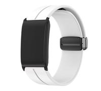 Blueshaweu Magnetico Sportivo cinturino compatibile con WHOOP 4.0+Custodia protezione, Magnetico cinturino in silicone sportivo compatibile con WHOOP 5.0 PEAK,LIFE MG,One,4.0, 3.0 (Bianco)