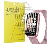 Blueshaweu Pellicola compatibile con Sanorum Smartwatch Donna 1,47" CS5,HD trasparente,pellicola protettiva flessibile TPU 6 pezzi compatibile per RUXINGX/Sanorum CS5 Smartwatch 1,47" (Trasparente)