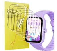 Blueshaweu Pellicola protettiva compatibile con Biggerfive Brave Fitness Tracker (BW01), HD trasparente pellicola protettiva flessibile in TPU [6 pezzi] per smartwatch Biggerfive Brave (trasparente)