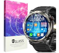 Blueshaweu Pellicola protettiva compatibile con Blackview Smartwatch da uomo 1,45'' W50Pro, durezza 9H, pellicola protettiva in vetro temperato [3 pezzi] compatibile con Blackview W50Pro Smartwatch