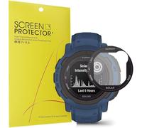 Blueshaweu Pellicola protettiva compatibile con Garmin Instinct 2 / Instinct 2S Smartwatch, HD trasparente e flessibile in PET [3 pezzi] compatibile per Instinct 2/2S (Nero, Instinct 2S)