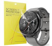 Blueshaweu Pellicola protettiva compatibile con Hama Smartwatch 1,43" 9000, HD trasparente, pellicola protettiva flessibile in TPU [6 pezzi] compatibile con smartwatch Hama 9000 (trasparente)