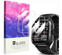 Blueshaweu Pellicola protettiva compatibile con lo smartwatch KOSPET da uomo 1,85" TANK M2, durezza 9H, pellicola protettiva in vetro temperato [3 pezzi] compatibile con smartwatch KOSPET TANK M2 (HD)