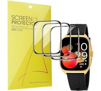 Blueshaweu Pellicola protettiva compatibile con LOTUS ONDAS 2 Smartwatch, HD trasparente e flessibile in PET [3 pezzi] compatibile per LOTUS Smartwatch ONDAS 2 (Nero)