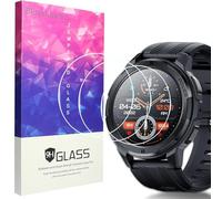 Blueshaweu Pellicola protettiva compatibile con OUKITEL smartwatch uomo BT10 1,43", durezza 9H, pellicola protettiva in vetro temperato [3 pezzi] compatibile con smartwatch OUKITEL BT10 (HD)