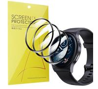 Blueshaweu Pellicola protettiva compatibile con smartwatch Blackview/IOWODO W40 1,43",HD trasparente e flessibile in PET [3 pezzi] compatibile per Blackview/IOWODO W40 1,43" Smartwatch (Nero)