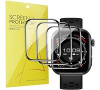 Blueshaweu Pellicola protettiva compatibile con smartwatch Cubitt Viva Pro 2 1,85",HD trasparente e flessibile in TPU [3 pezzi] compatibile per Cubitt Viva Pro 2 1,85" Smartwatch (Nero)