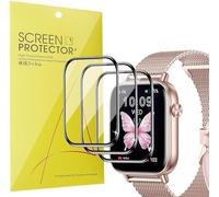 Blueshaweu Pellicola protettiva compatibile con smartwatch Kazunet i128 1,83",HD trasparente e flessibile in TPU [3 pezzi] compatibile per Kazunet i128 1,83" Smartwatch (Nero)