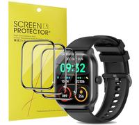 Blueshaweu Pellicola protettiva compatibile con smartwatch zaisia QS19 2,01", HD trasparente e flessibile in PET [3 pezzi] compatibile per zaisia QS19 2,01" Smartwatch (Nero)