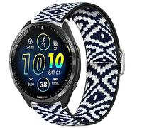 Blueshaweu Per Garmin Forerunner 965, cinturino regolabile in tessuto, morbido ed elastico, cinturino di ricambio per Garmin Forerunner 965/Forerunner 265 46 mm smartwatch