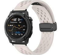 Blueshaweu sgancio rapido 24mm cinturino Compatibile con COROS NOMAD Smartwatch, cinturino sportivo traspirante in morbido silicone magnetico compatibile con COROS NOMAD smartwatch. (Beige)