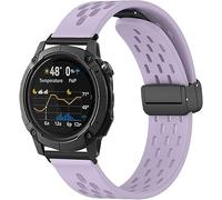Blueshaweu sgancio rapido 24mm cinturino Compatibile con COROS NOMAD Smartwatch, cinturino sportivo traspirante in morbido silicone magnetico compatibile con COROS NOMAD smartwatch. (Violetta)