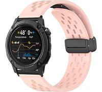 Blueshaweu sgancio rapido 24mm cinturino Compatibile con COROS NOMAD Smartwatch, cinturino sportivo traspirante in morbido silicone magnetico compatibile con COROS NOMAD smartwatch. (Rosa)