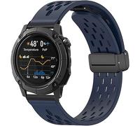 Blueshaweu sgancio rapido 24mm cinturino Compatibile con COROS NOMAD Smartwatch, cinturino sportivo traspirante in morbido silicone magnetico compatibile con COROS NOMAD smartwatch. (Blu)