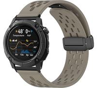 Blueshaweu sgancio rapido 24mm cinturino Compatibile con COROS NOMAD Smartwatch, cinturino sportivo traspirante in morbido silicone magnetico compatibile con COROS NOMAD smartwatch. (Marrone)