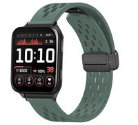Blueshaweu sgancio rapido 24mm cinturino Compatibile con Garmin Venu X1 Smartwatch, cinturino sportivo traspirante in morbido silicone magnetico compatibile con Garmin Venu X1 smartwatch. (Verde)