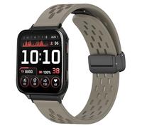 Blueshaweu sgancio rapido 24mm cinturino Compatibile con Garmin Venu X1 Smartwatch, cinturino sportivo traspirante in morbido silicone magnetico compatibile con Garmin Venu X1 smartwatch. (marrone)