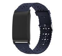 Blueshaweu Ultra sottile Lace Scavato Design Cinturino Compatibile con WHOOP 4.0+Custodia protezione, Più recente Cinturino in Silicone Desginato Compatibile per WHOOP 5.0 PEAK (Blu)