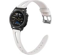 Blueshaweu Vintage pelle Cinturino compatibile con COROS NOMAD Smartwatch,sgancio rapido 24mm,cinturino alternativo traspirante in Vintage pelle compatibile per COROS NOMAD (Bianco)